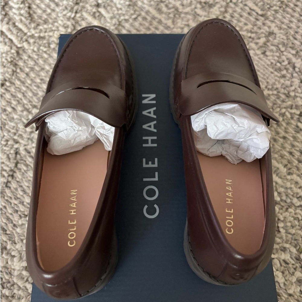 Cole Haan Women's Camea Lug-Sole Penny Loafer Flats